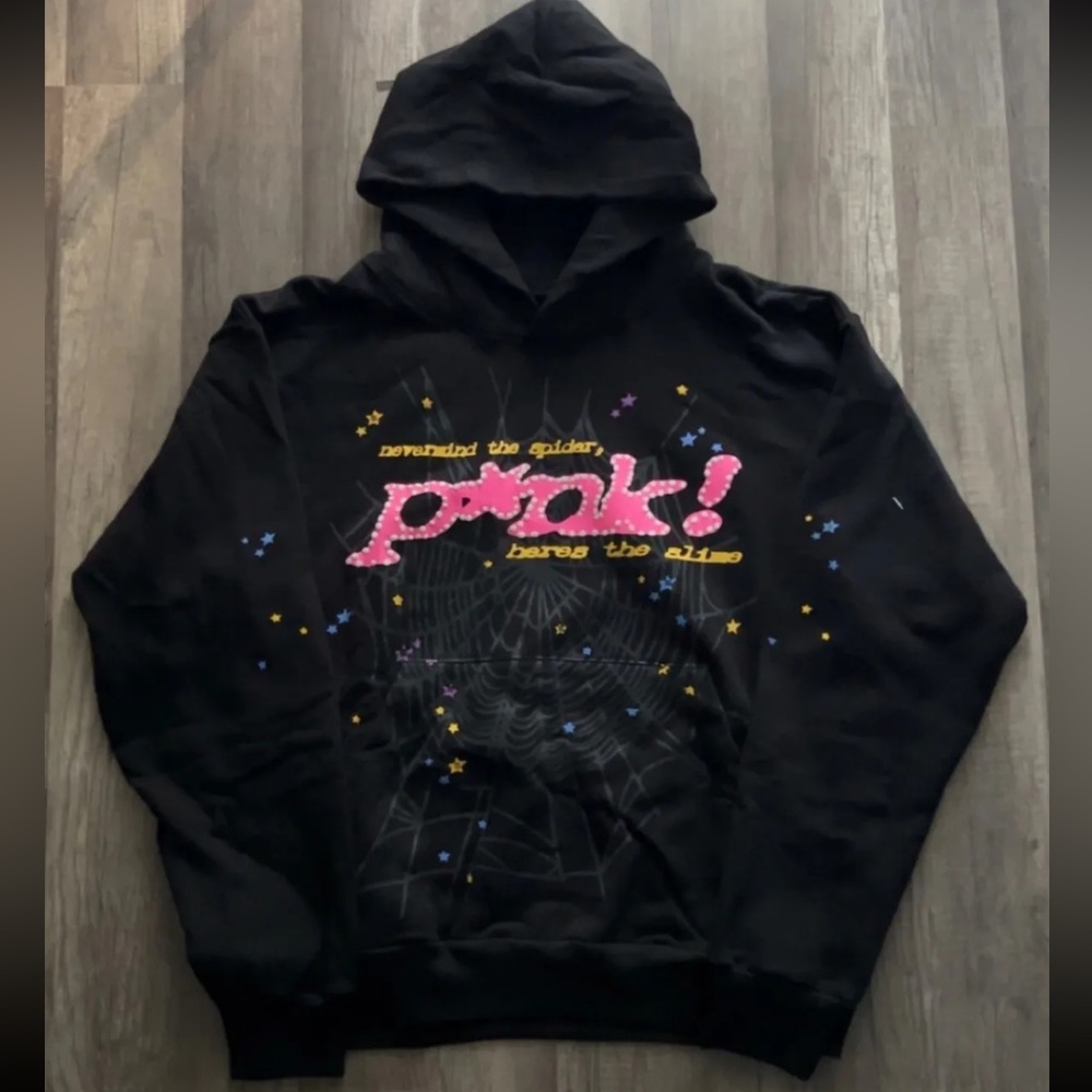 Spider Worldwide × Young Thug Sp5der Black Punk Hoodie